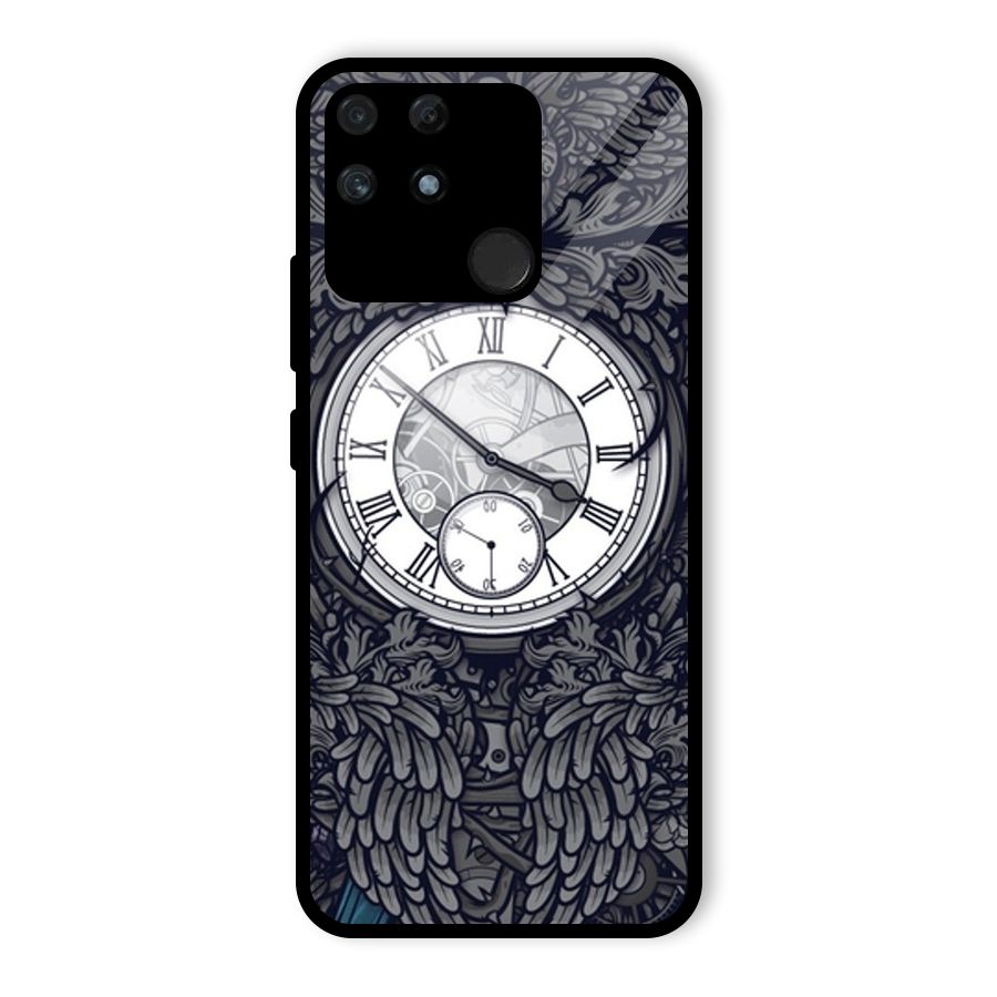 Wall Clock Glass Back Case for Realme Narzo 50A