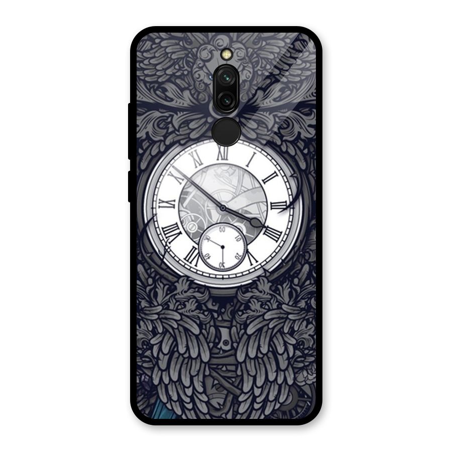 Wall Clock Glass Back Case for Redmi 8
