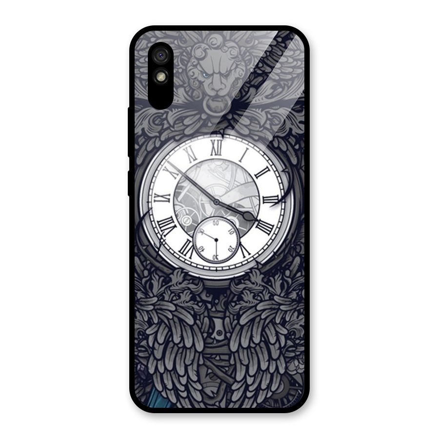 Wall Clock Glass Back Case for Redmi 9A