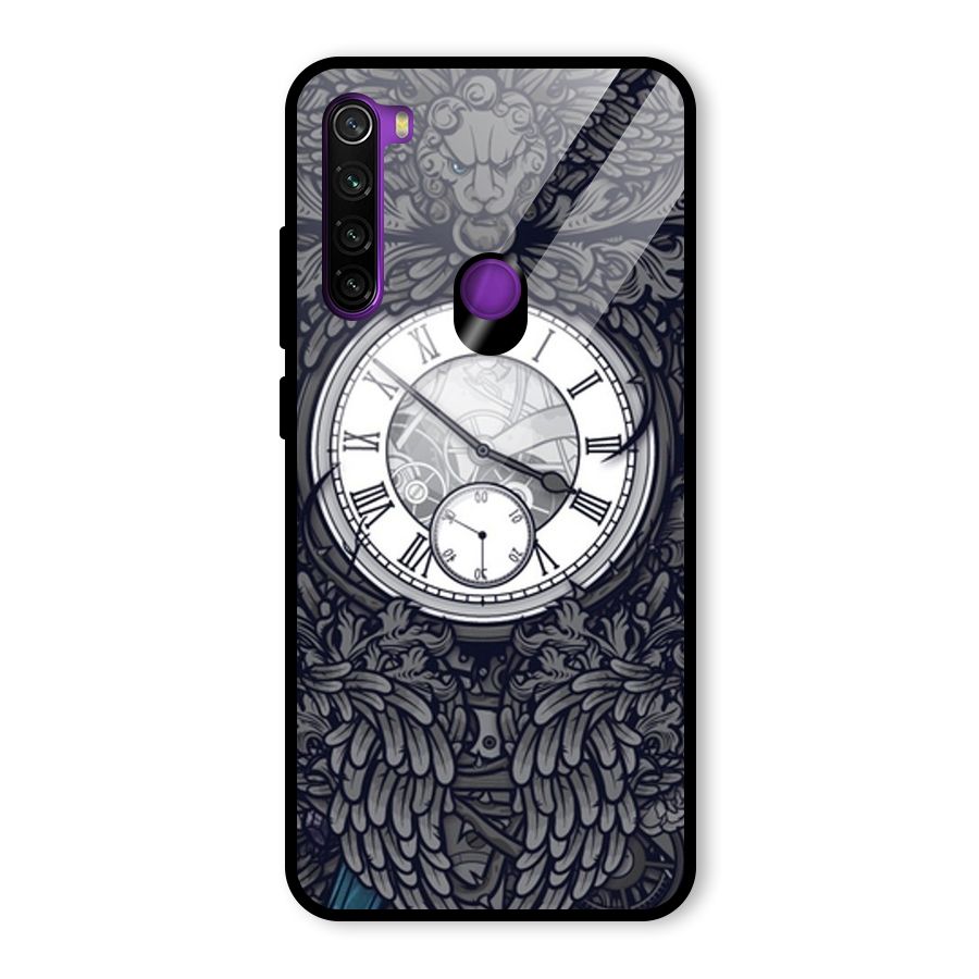 Wall Clock Glass Back Case for Redmi Note 8