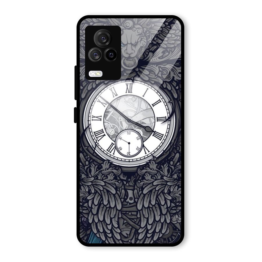 Wall Clock Glass Back Case for Vivo iQOO 7 Legend 5G