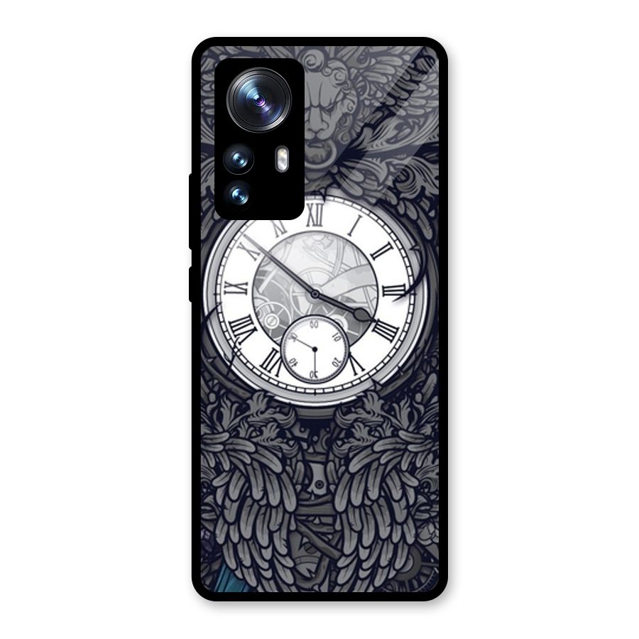 Wall Clock Glass Back Case for Xiaomi 12 Pro