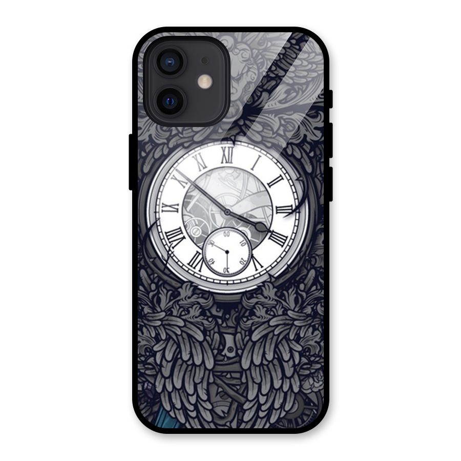 Wall Clock Glass Back Case for iPhone 12