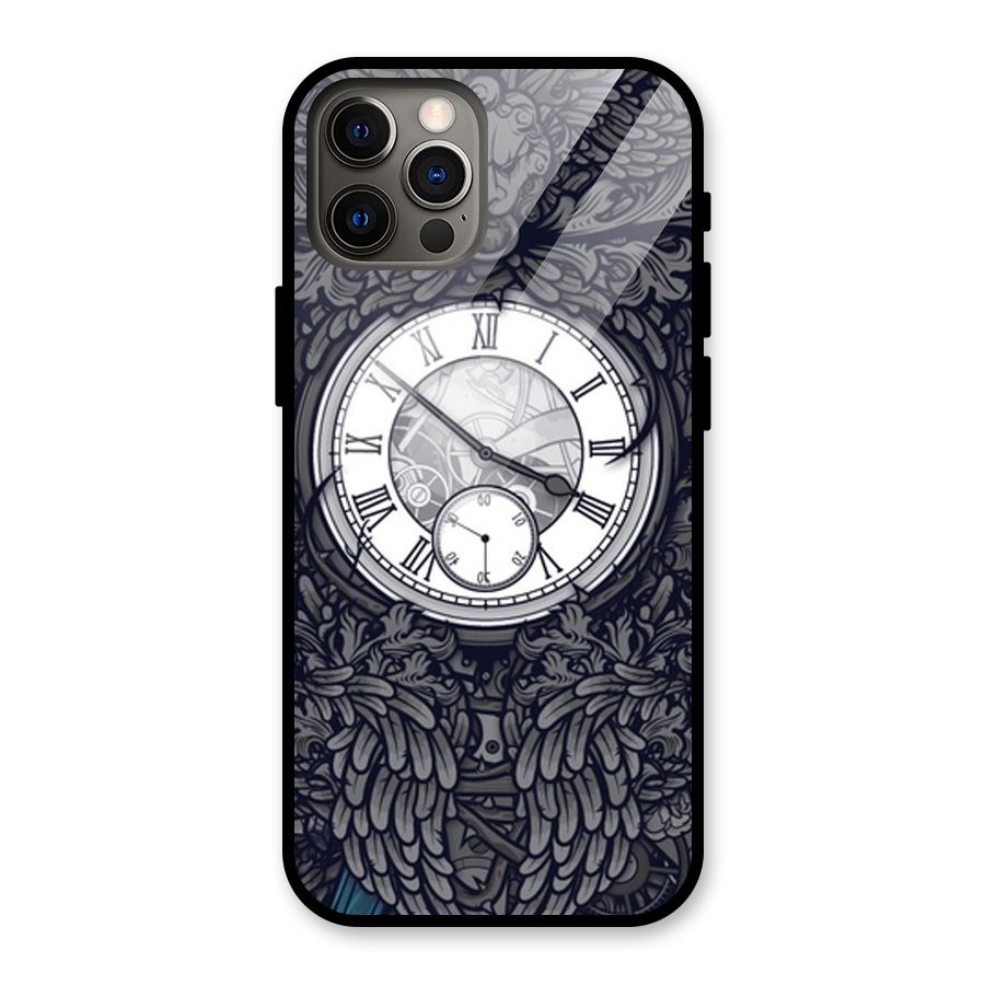 Wall Clock Glass Back Case for iPhone 12 Pro