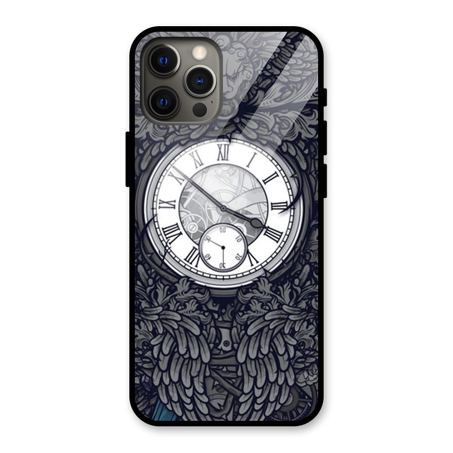 Wall Clock Glass Back Case for iPhone 12 Pro Max