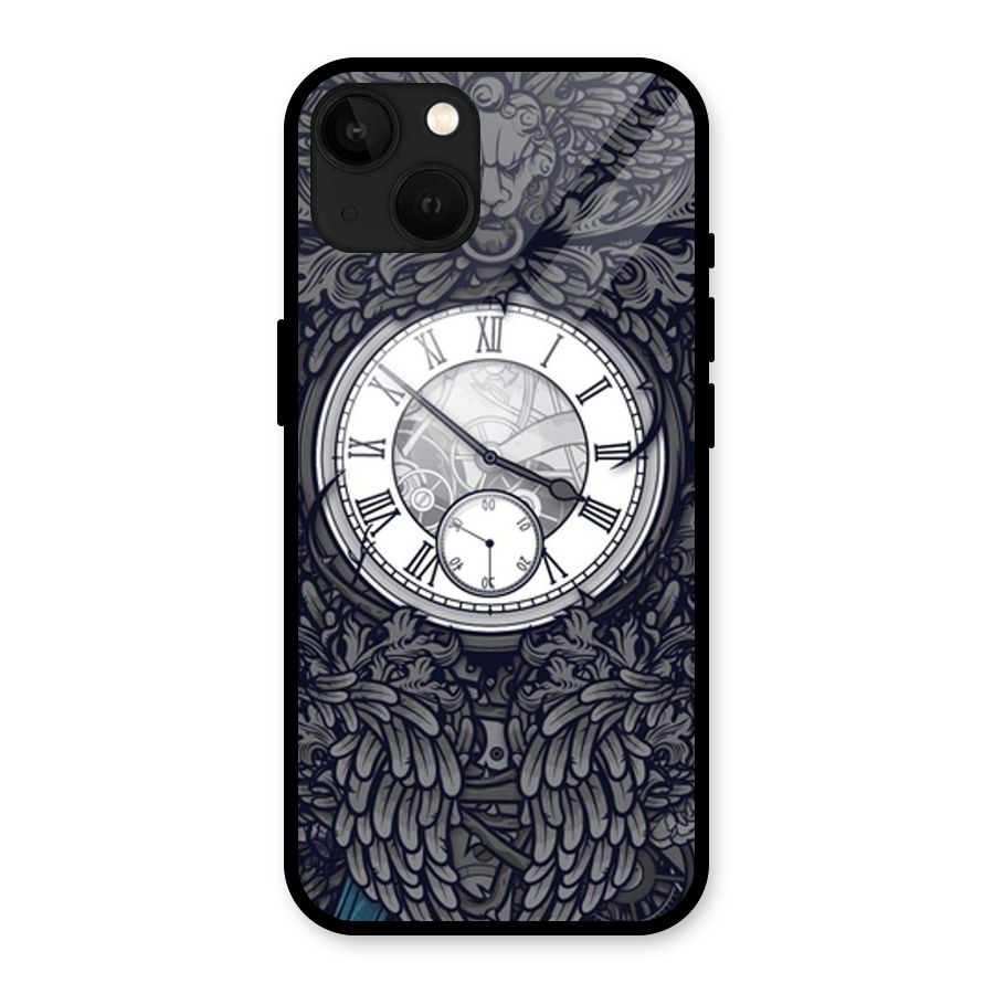 Wall Clock Glass Back Case for iPhone 13
