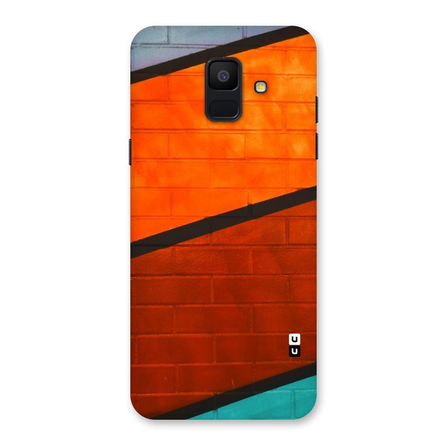 Wall Diagonal Stripes Back Case for Galaxy A6 (2018)