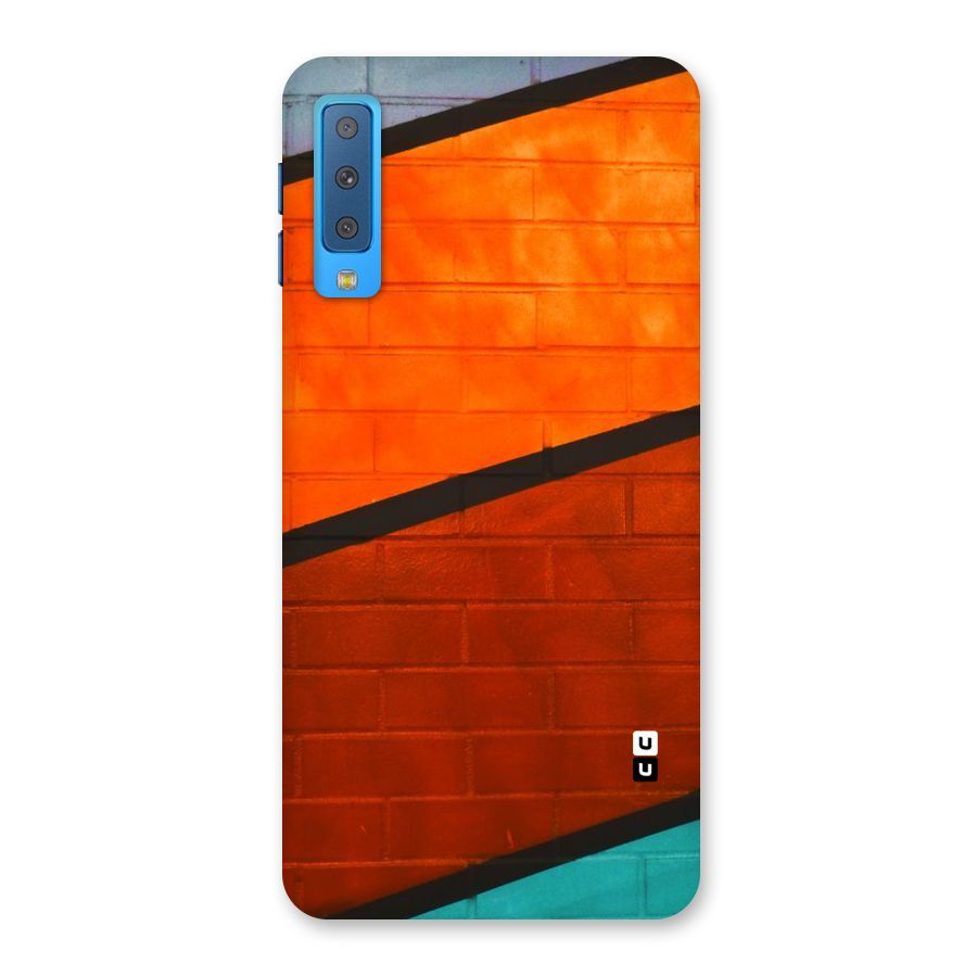 Wall Diagonal Stripes Back Case for Galaxy A7 (2018)