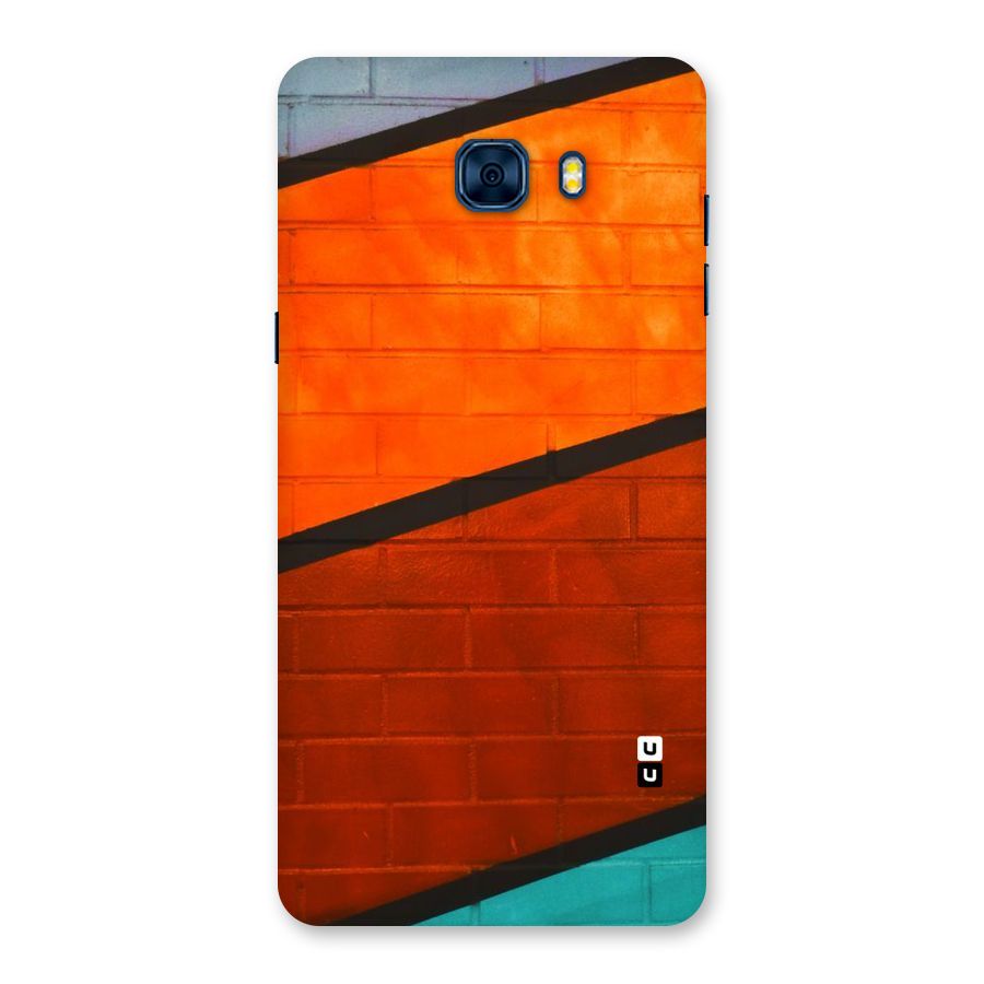 Wall Diagonal Stripes Back Case for Galaxy C7 Pro