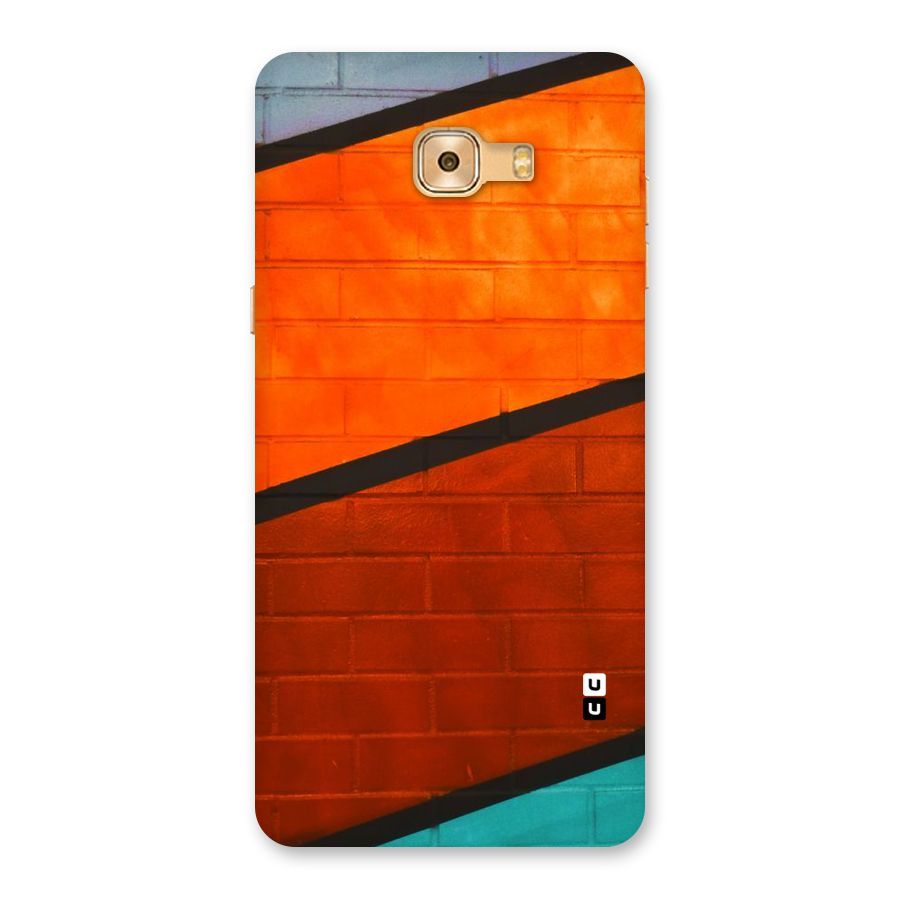 Wall Diagonal Stripes Back Case for Galaxy C9 Pro