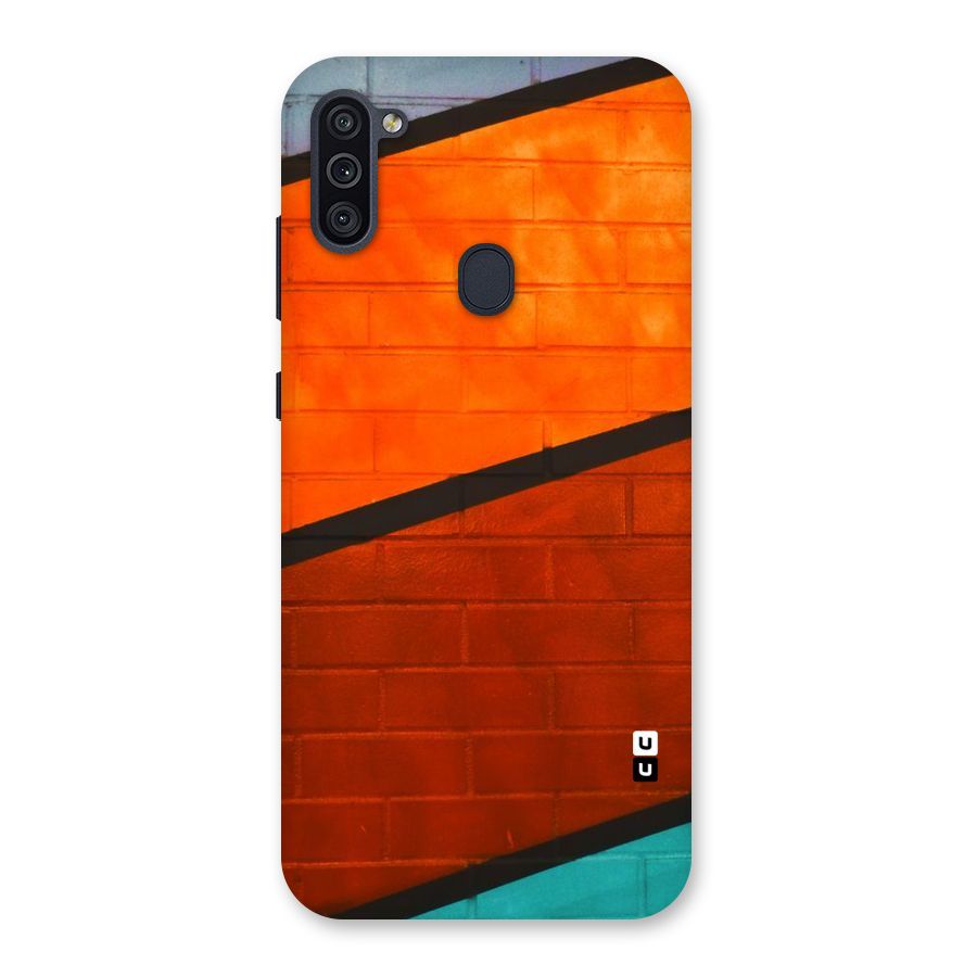 Wall Diagonal Stripes Back Case for Galaxy M11