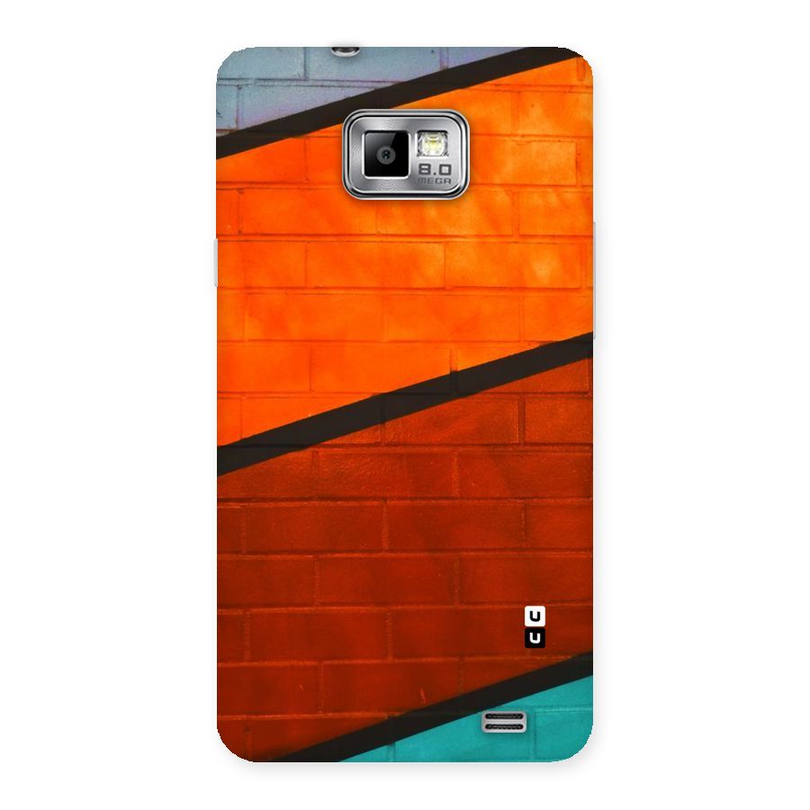 Wall Diagonal Stripes Back Case for Galaxy S2