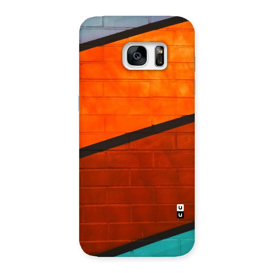 Wall Diagonal Stripes Back Case for Galaxy S7 Edge