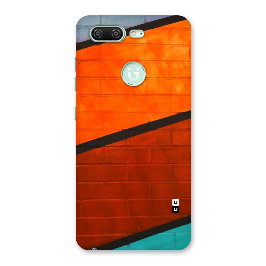 Wall Diagonal Stripes Back Case for Gionee S10