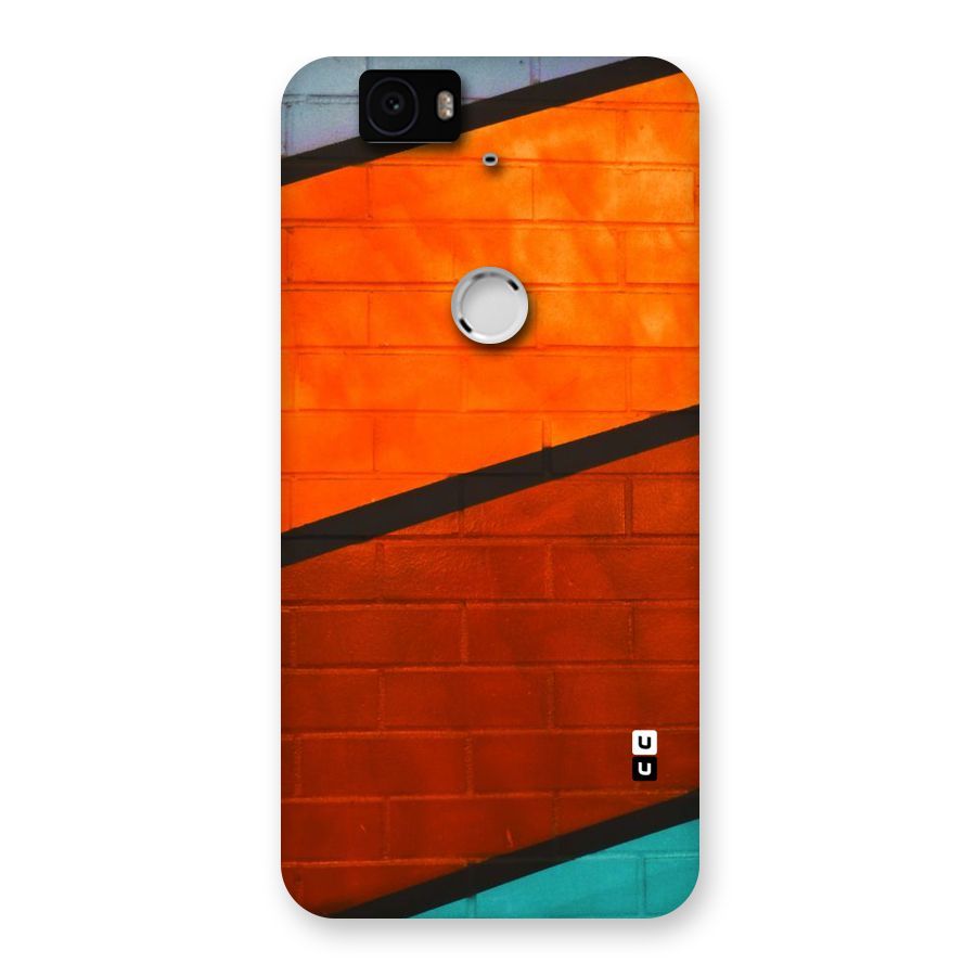 Wall Diagonal Stripes Back Case for Google Nexus-6P