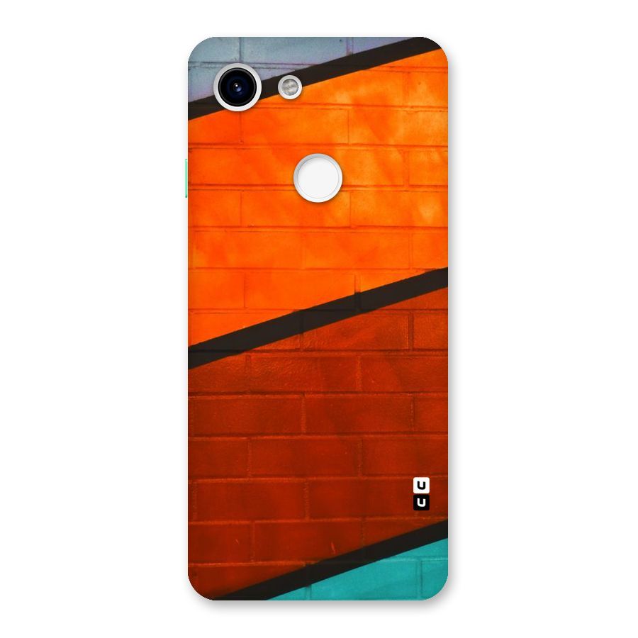 Wall Diagonal Stripes Back Case for Google Pixel 3