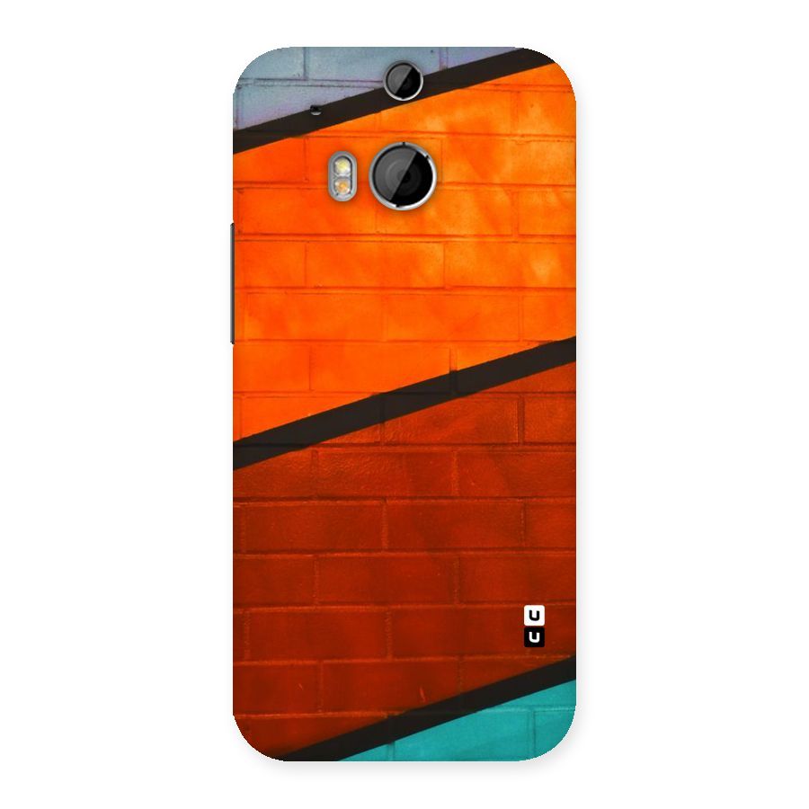 Wall Diagonal Stripes Back Case for HTC One M8
