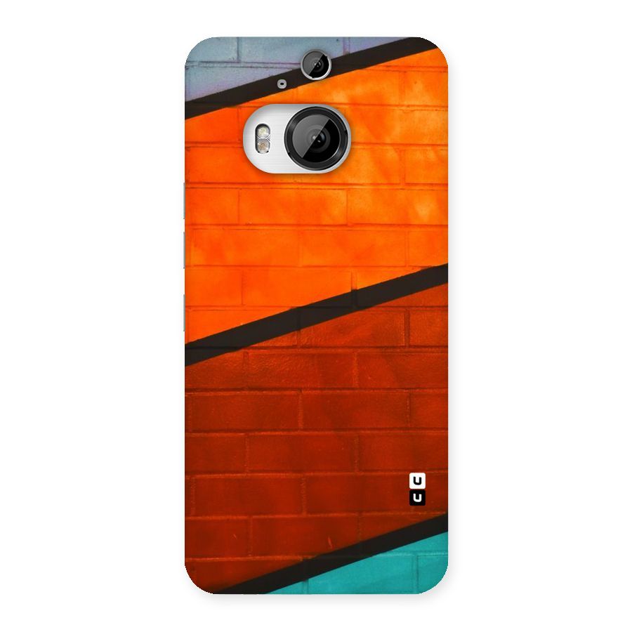 Wall Diagonal Stripes Back Case for HTC One M9 Plus