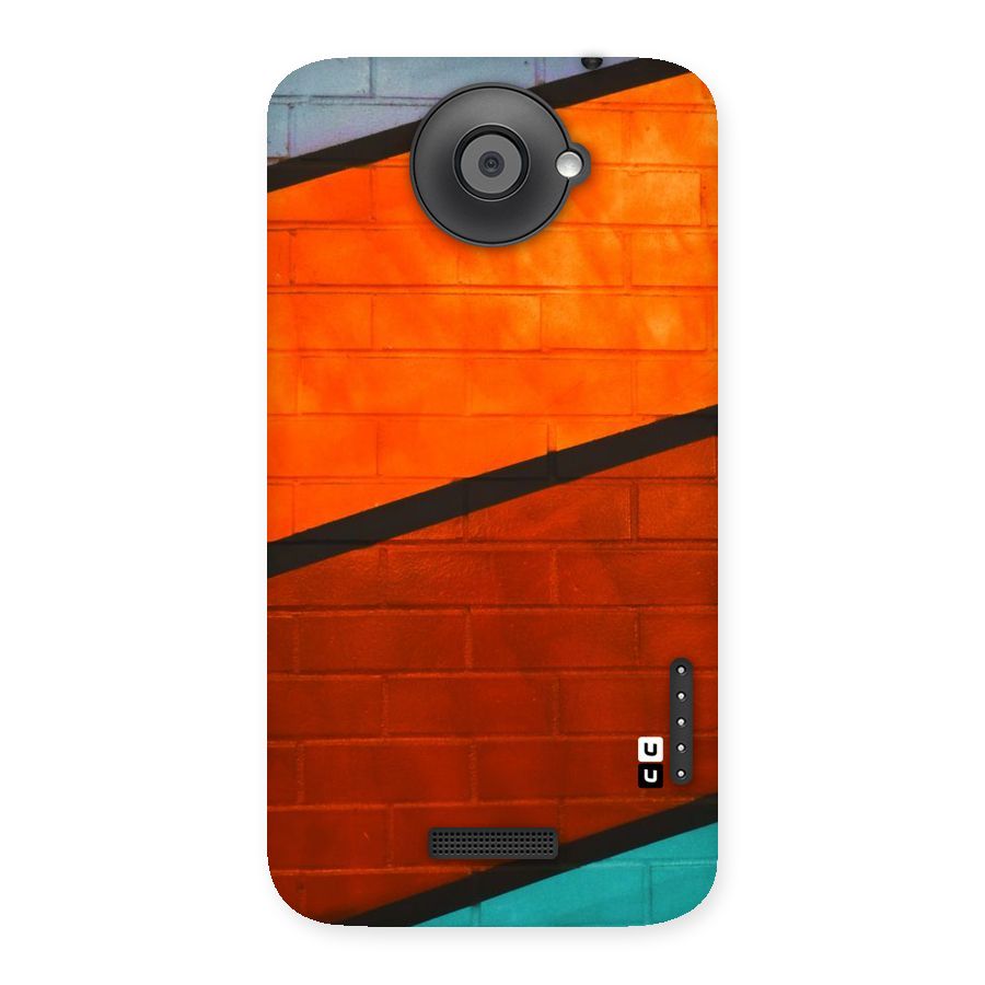 Wall Diagonal Stripes Back Case for HTC One X