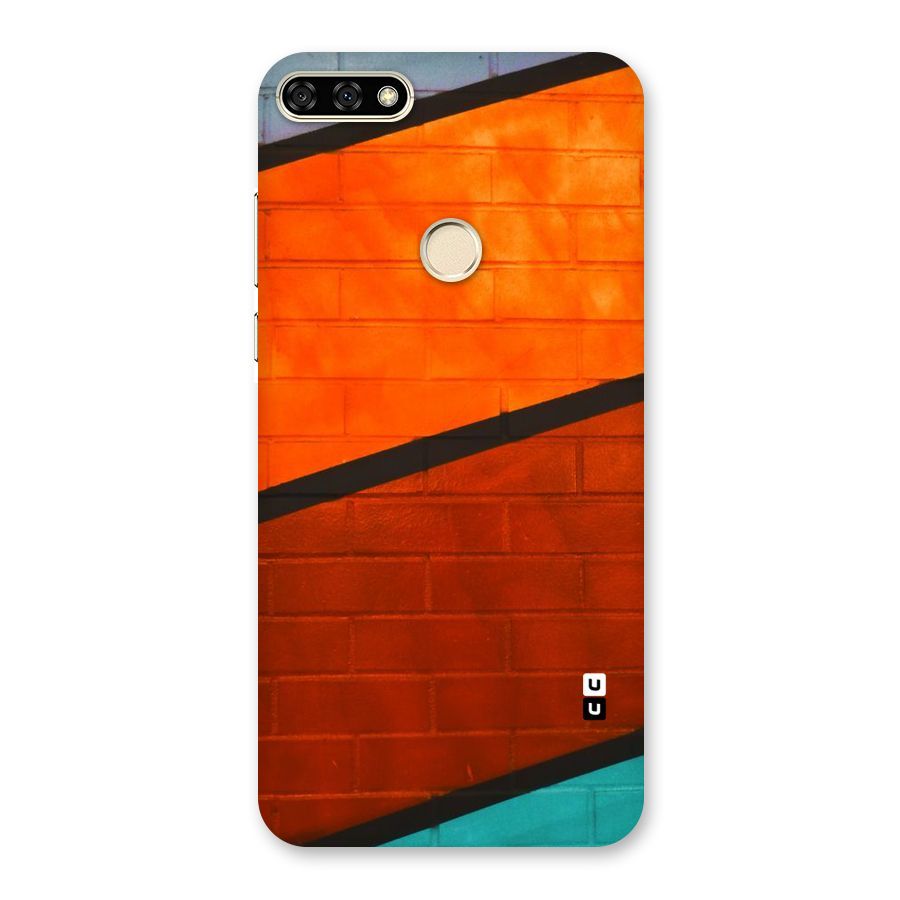 Wall Diagonal Stripes Back Case for Honor 7A