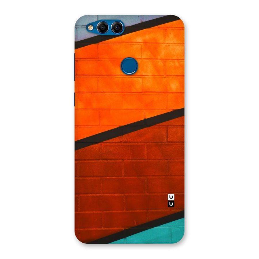 Wall Diagonal Stripes Back Case for Honor 7X