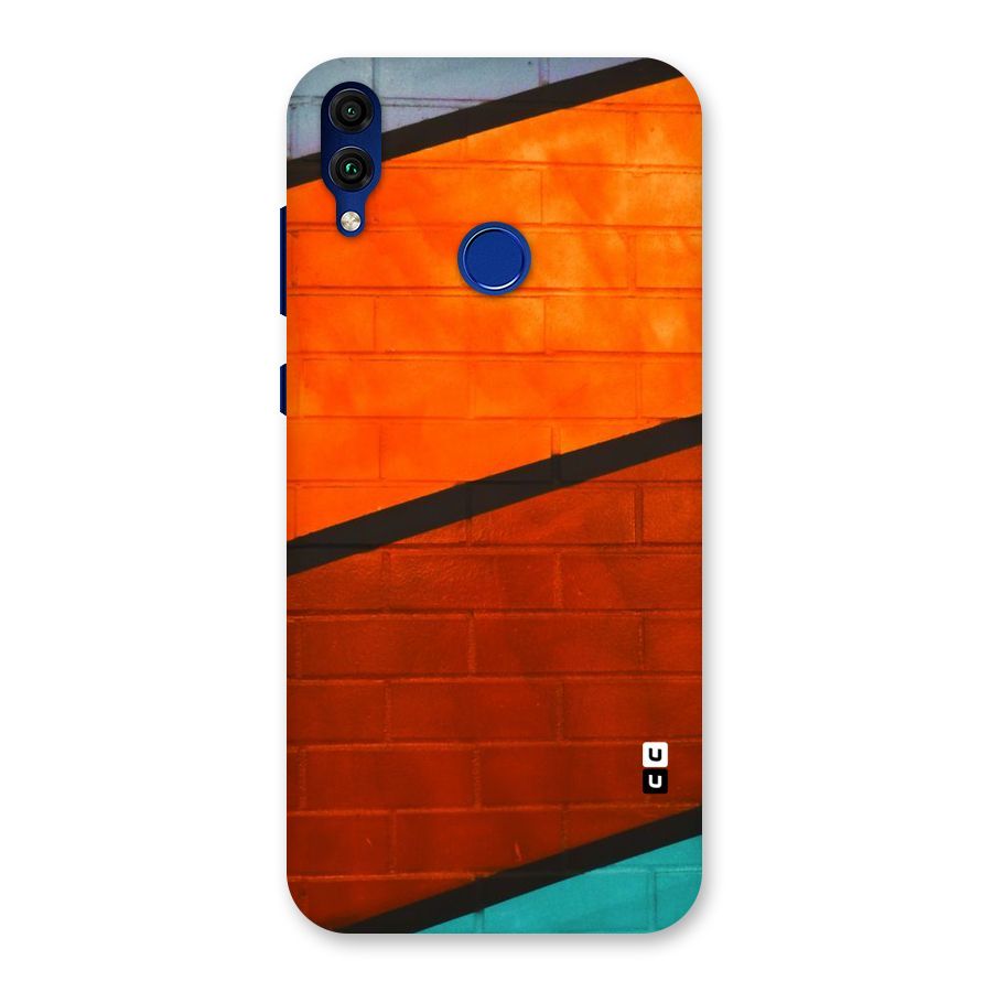 Wall Diagonal Stripes Back Case for Honor 8C