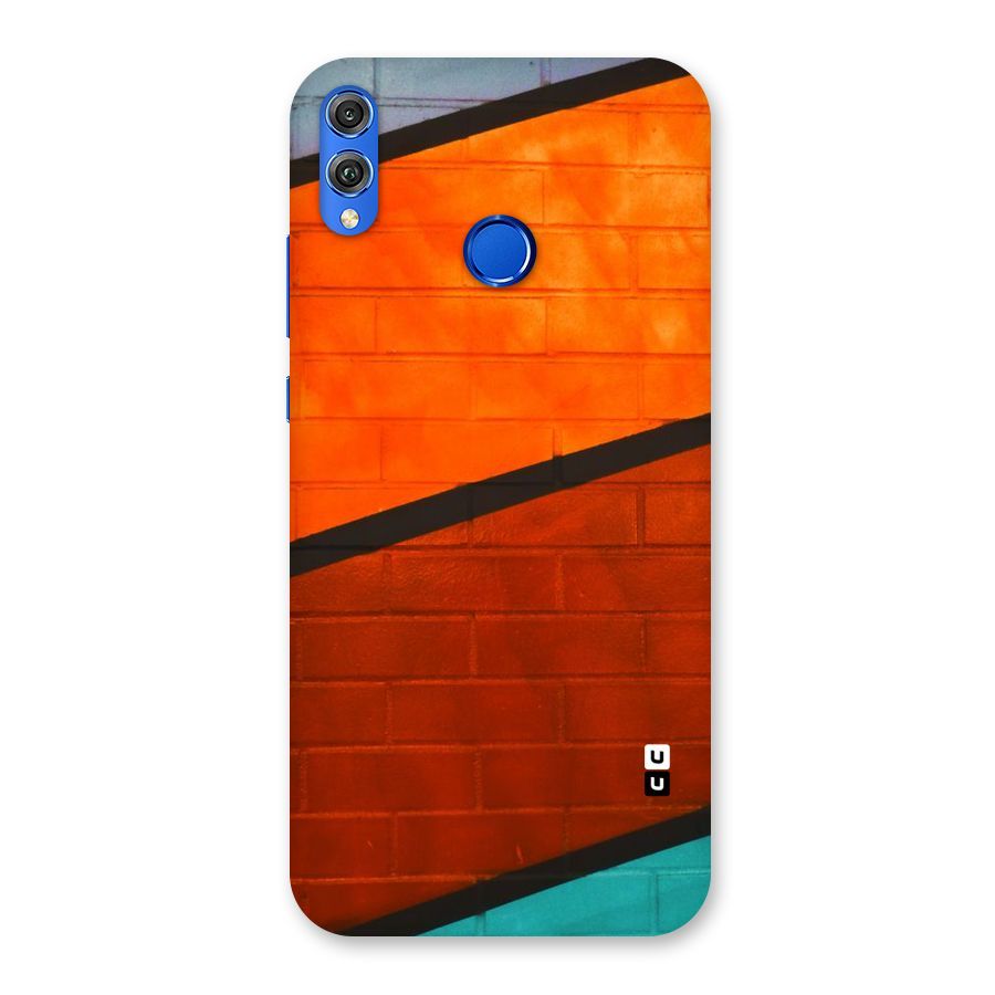 Wall Diagonal Stripes Back Case for Honor 8X