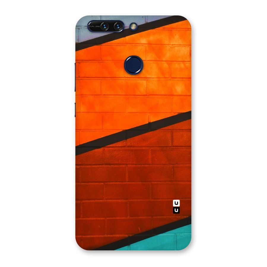 Wall Diagonal Stripes Back Case for Honor 8 Pro