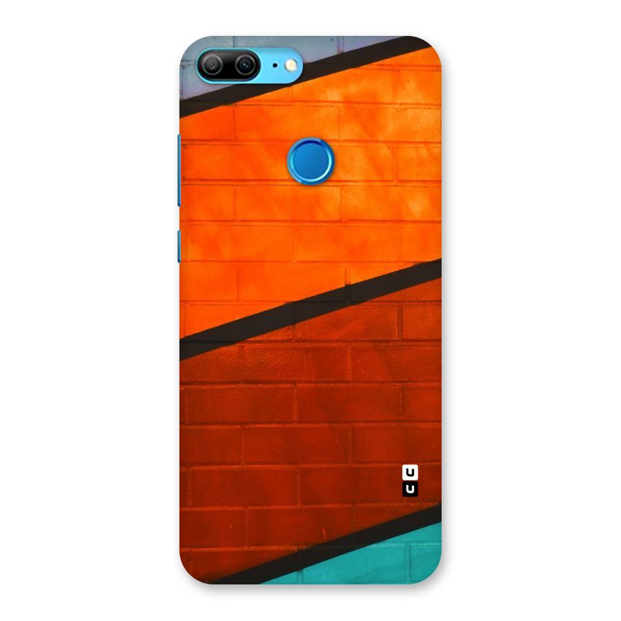 Wall Diagonal Stripes Back Case for Honor 9 Lite