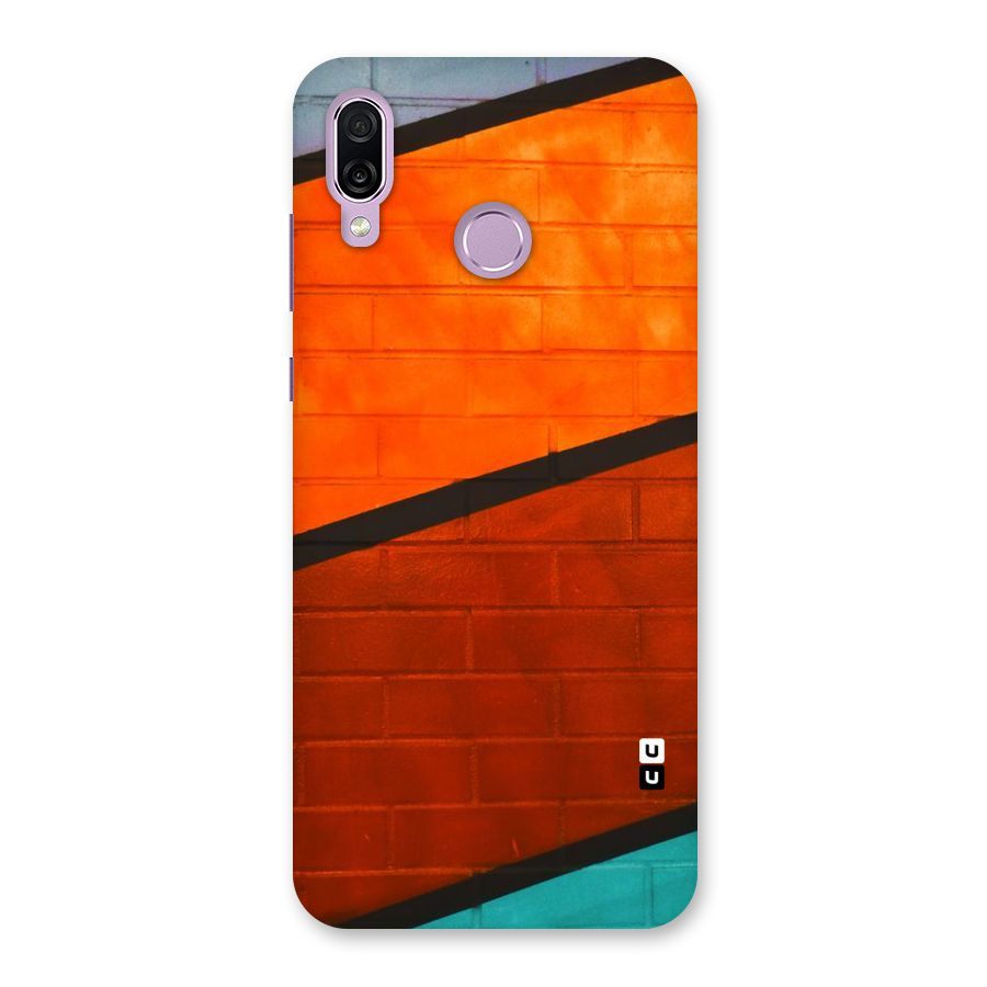 Wall Diagonal Stripes Back Case for Honor Play