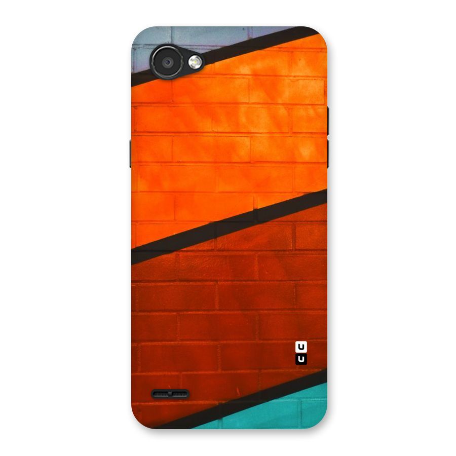 Wall Diagonal Stripes Back Case for LG Q6