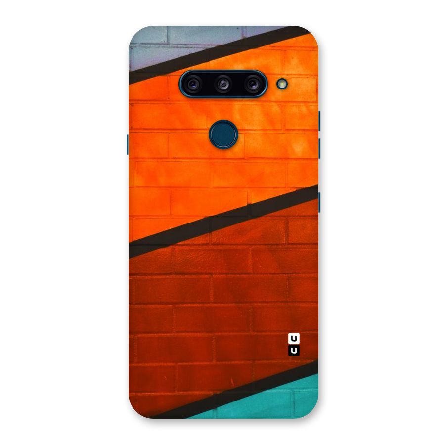 Wall Diagonal Stripes Back Case for LG  V40 ThinQ