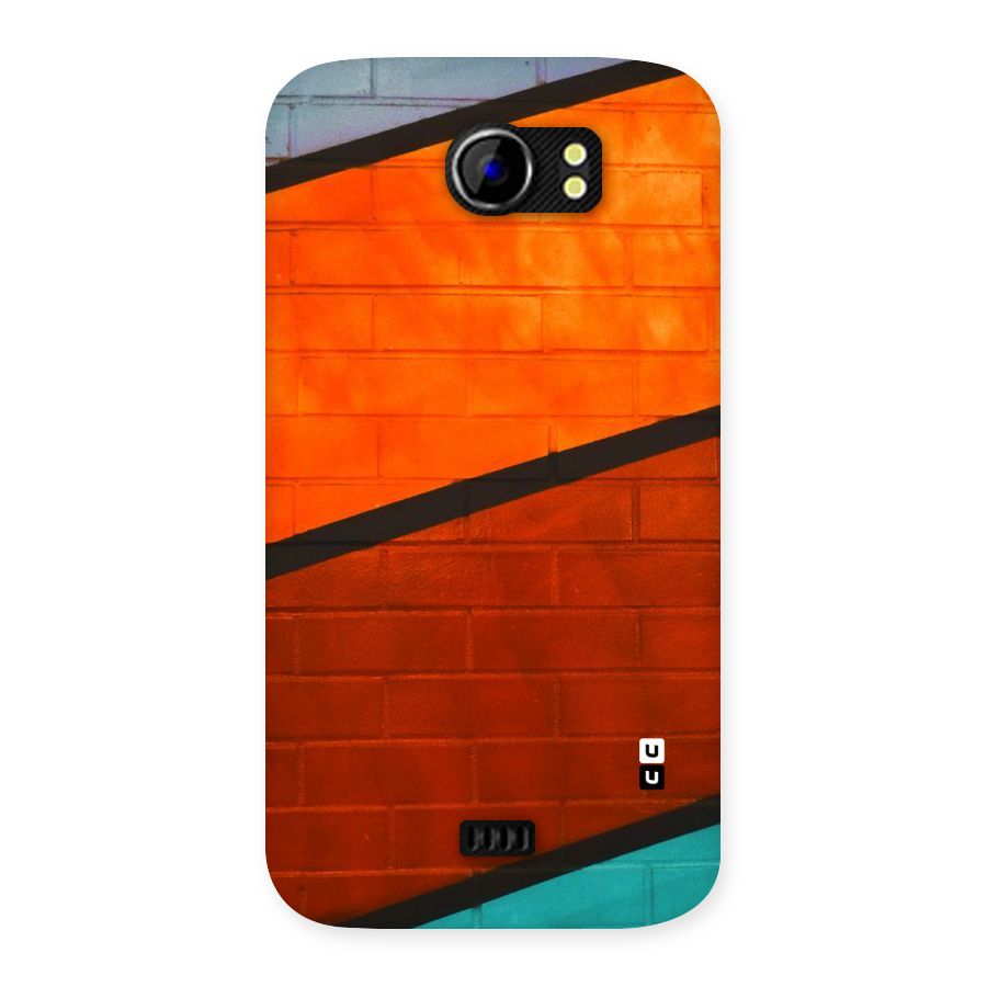 Wall Diagonal Stripes Back Case for Micromax Canvas 2 A110