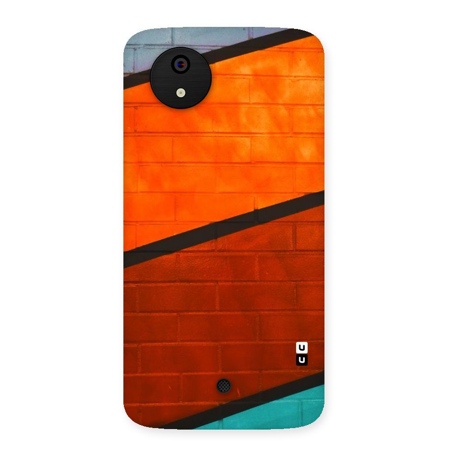 Wall Diagonal Stripes Back Case for Micromax Canvas A1