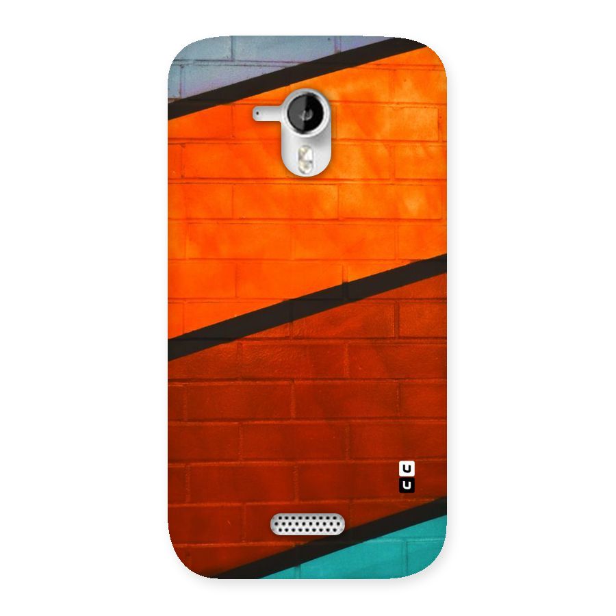 Wall Diagonal Stripes Back Case for Micromax Canvas HD A116