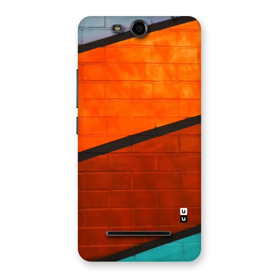 Wall Diagonal Stripes Back Case for Micromax Canvas Juice 3 Q392