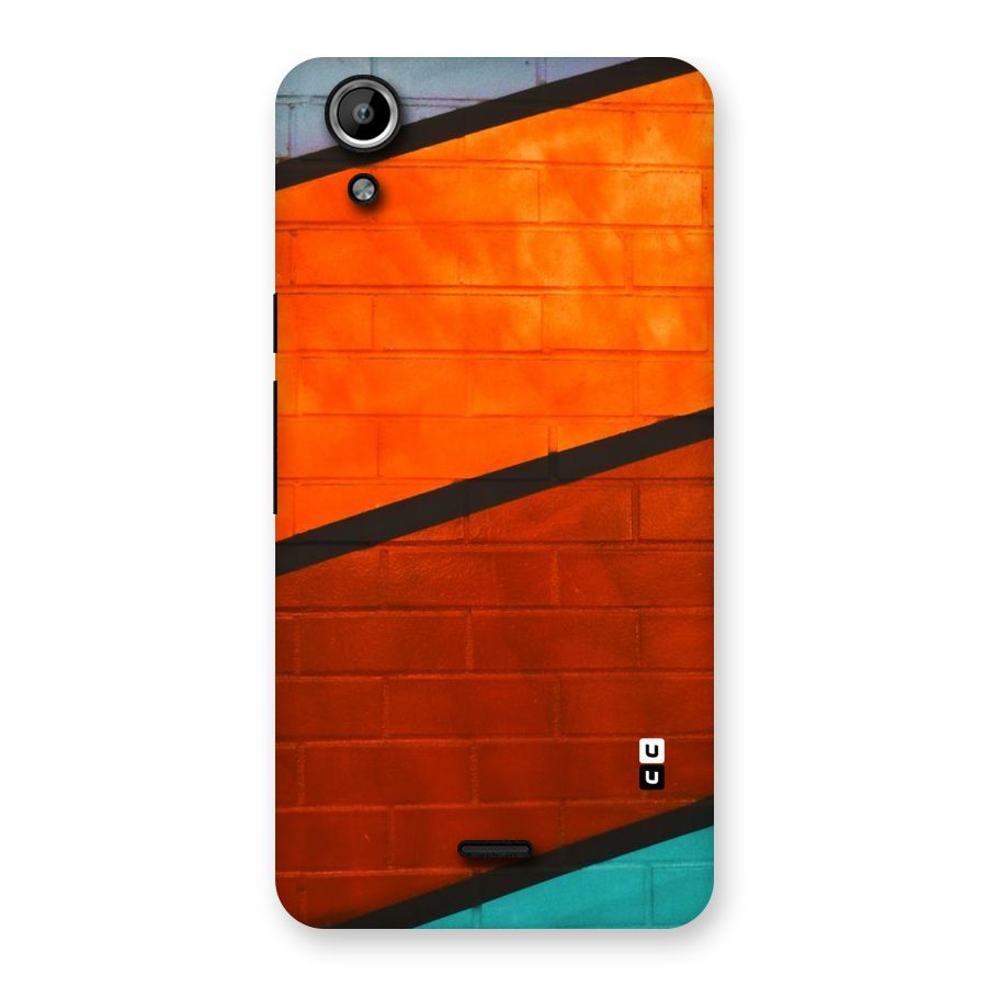 Wall Diagonal Stripes Back Case for Micromax Canvas Selfie Lens Q345