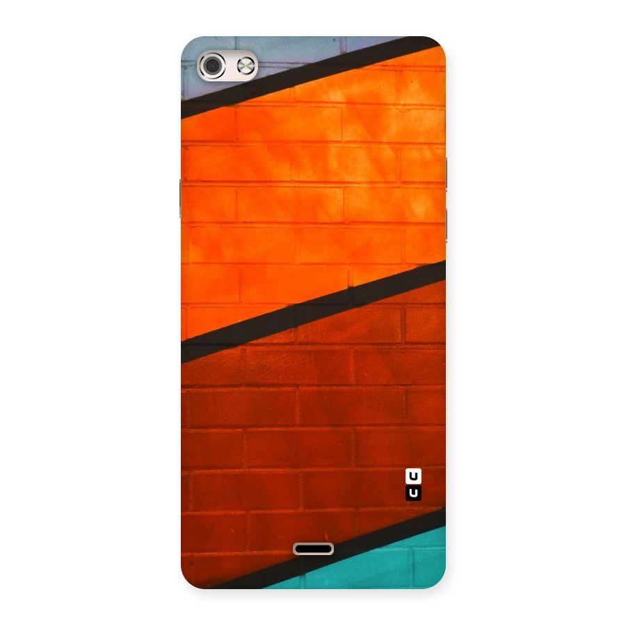 Wall Diagonal Stripes Back Case for Micromax Canvas Silver 5