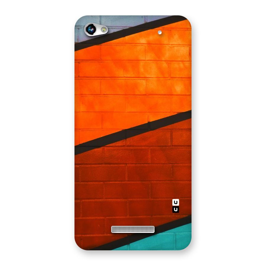 Wall Diagonal Stripes Back Case for Micromax Hue 2
