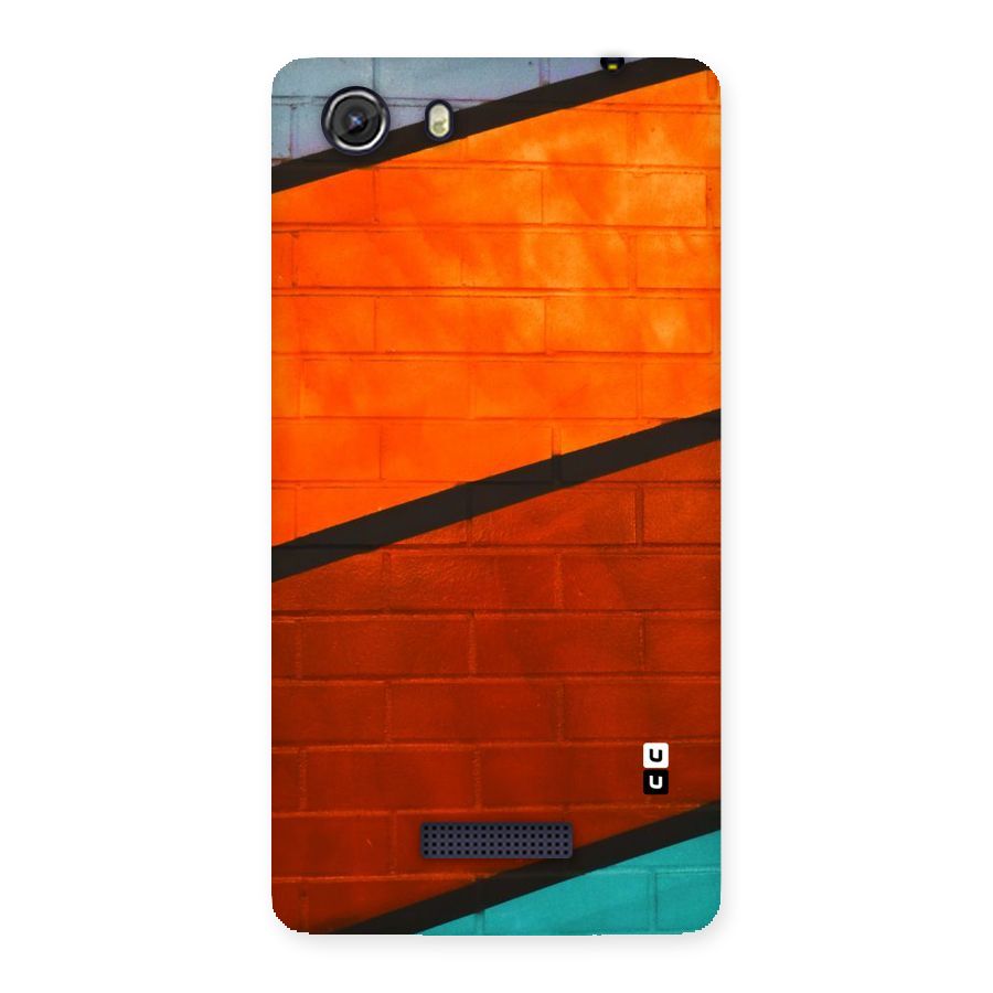 Wall Diagonal Stripes Back Case for Micromax Unite 3