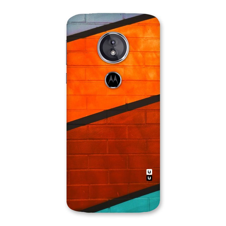 Wall Diagonal Stripes Back Case for Moto E5