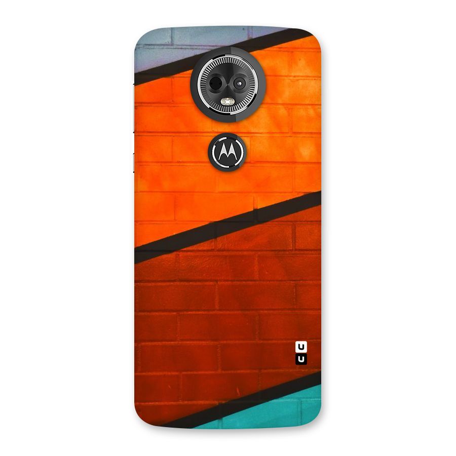 Wall Diagonal Stripes Back Case for Moto E5 Plus
