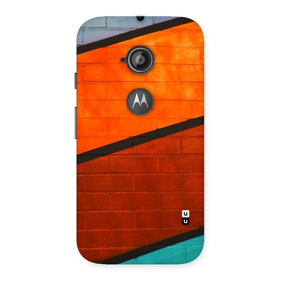 Wall Diagonal Stripes Back Case for Moto E 2nd Gen