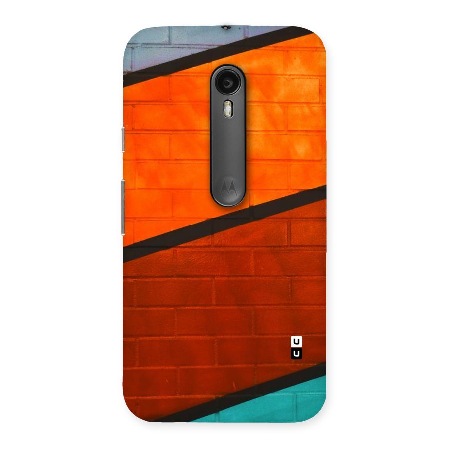 Wall Diagonal Stripes Back Case for Moto G Turbo