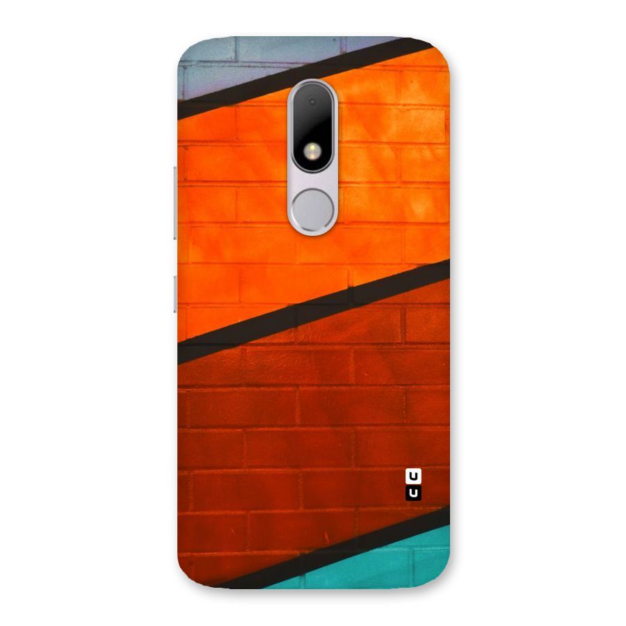 Wall Diagonal Stripes Back Case for Moto M