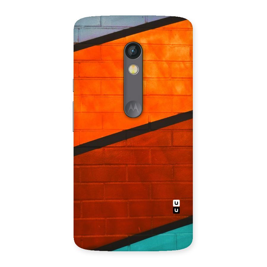 Wall Diagonal Stripes Back Case for Moto X Play