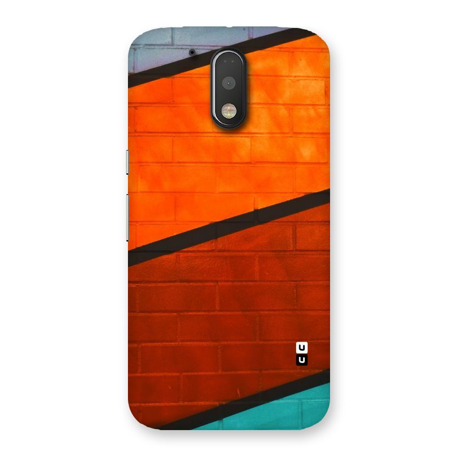 Wall Diagonal Stripes Back Case for Motorola Moto G4 Plus