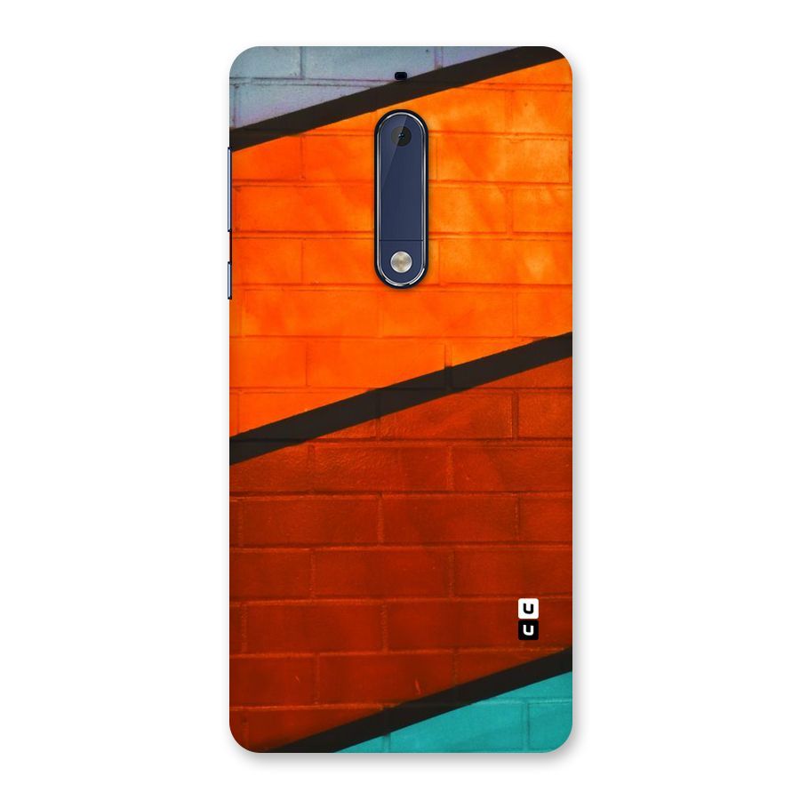 Wall Diagonal Stripes Back Case for Nokia 5