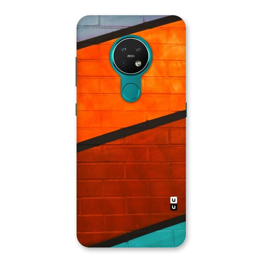 Wall Diagonal Stripes Back Case for Nokia 7.2