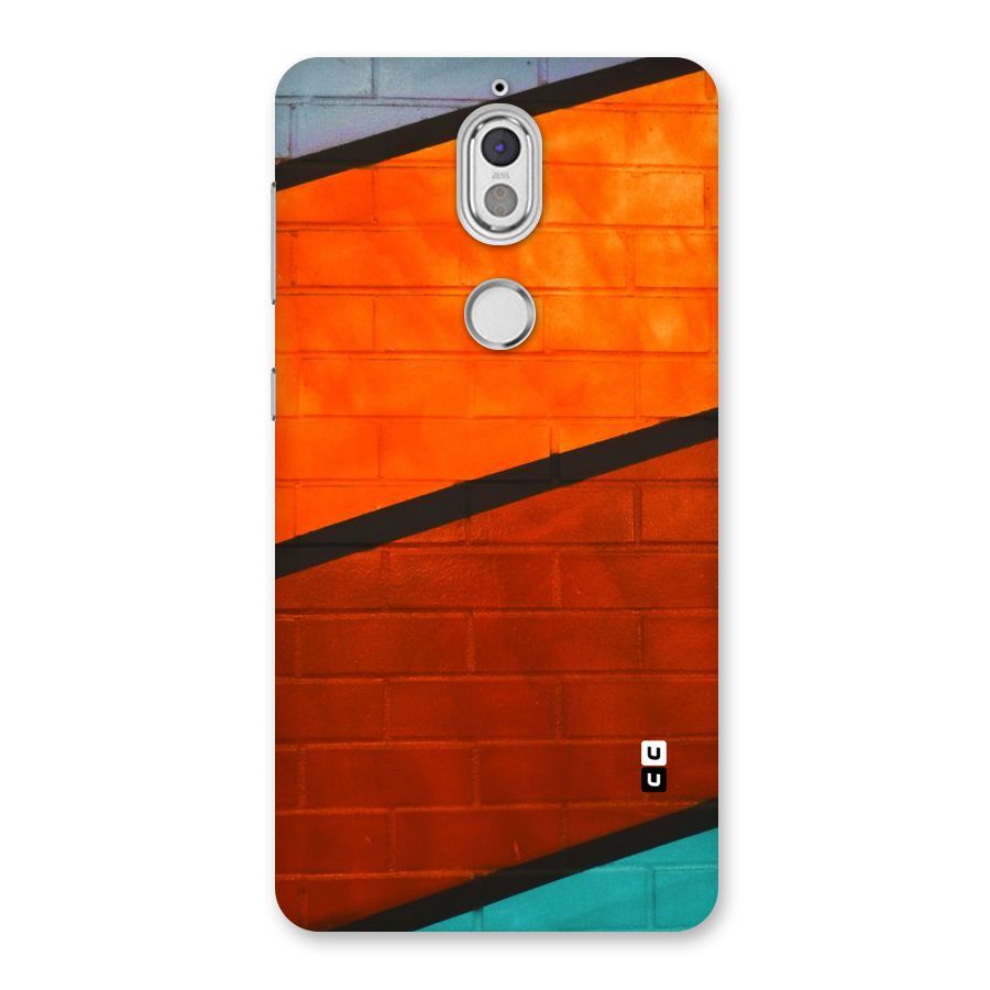 Wall Diagonal Stripes Back Case for Nokia 7